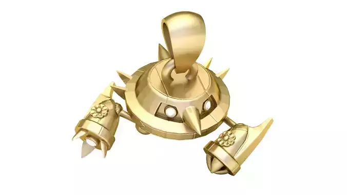 Battle Mech Bot Pendant 3D Printable Model