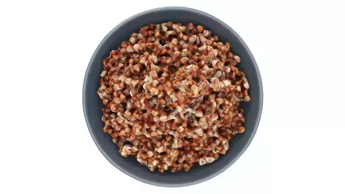 Cooked buckwheat porridge