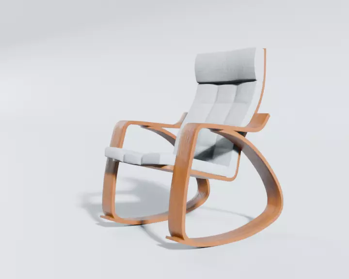 Modern Rocking Chair Free 3D model