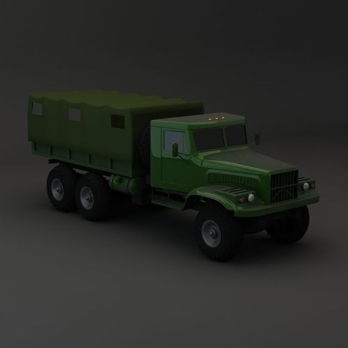 Truck KRAZ 255 B Modify 2 3D model