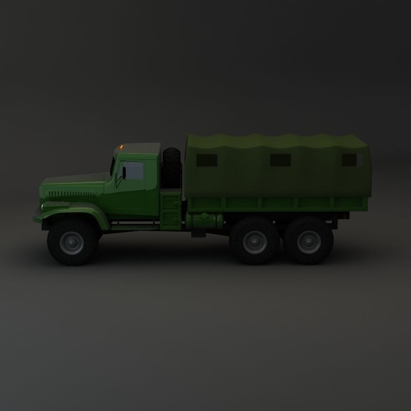 Truck KRAZ 255 B Modify 2 3D model_2