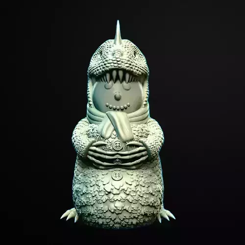 Jurassic Snowman Miniature 3D Printable STL File