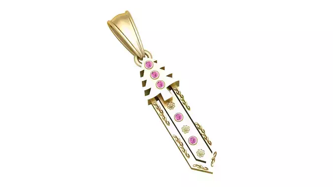 Gold Tree Pendant  3D Printable Model