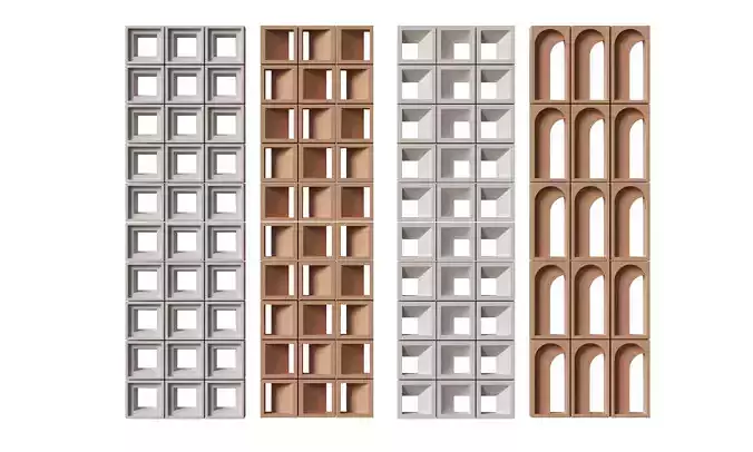 Brick Roster partitions wall 01