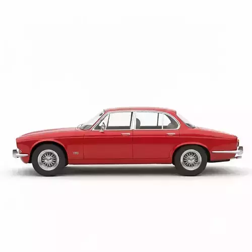 Jaguar XJ6 Series Inspired  Low-poly 3D model 3