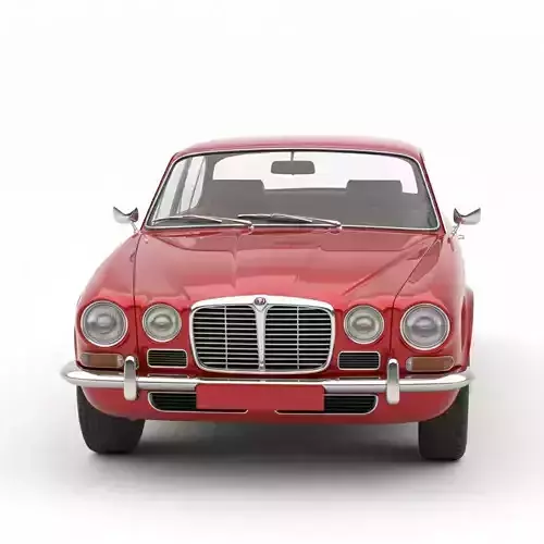 Jaguar XJ6 Series Inspired  Low-poly 3D model 2