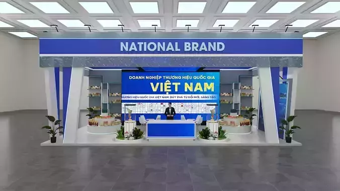 indoor exhibition booth NATIONAL BRAND