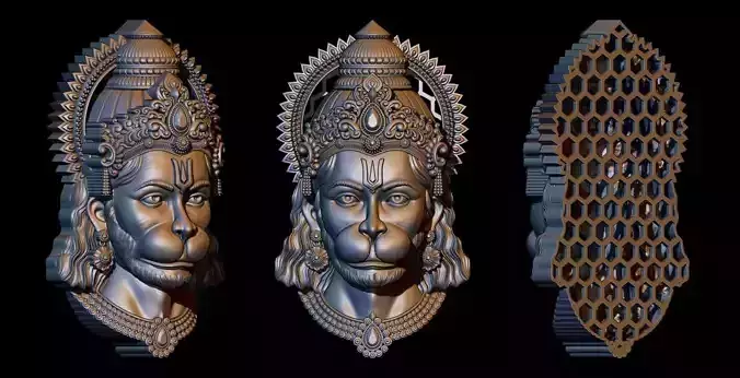 HANUMANJI FACE PENDANT