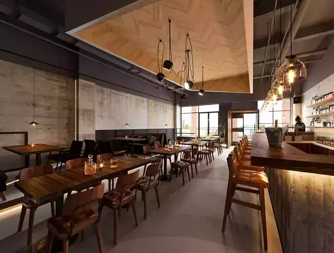 3D model Coffee Restaurant Bar 3D model 3D model