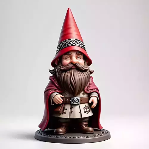 3026  Fairy Tale Gnome  Color  Full Body Figurine   magic