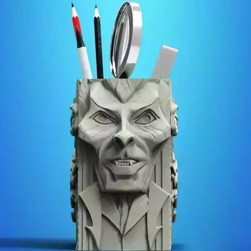 Dracula Desk Organizer Block Craft Style 3D Printer STL File