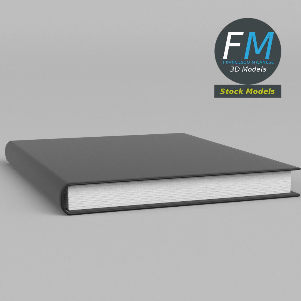 Book closed 1 3D model_4