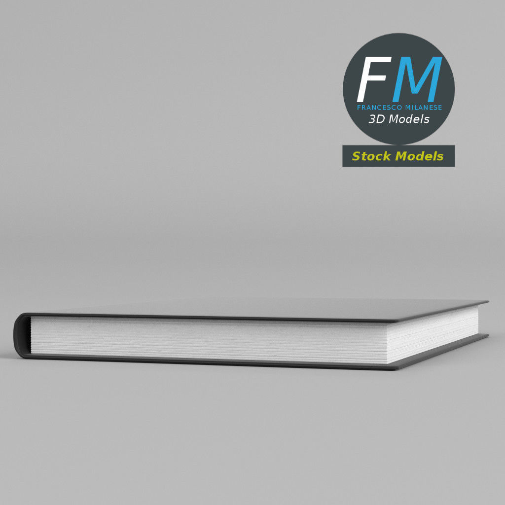 Book closed 1 3D model_3