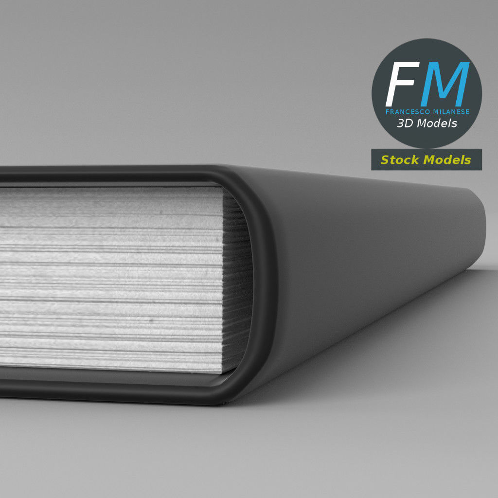 Book closed 1 3D model_5