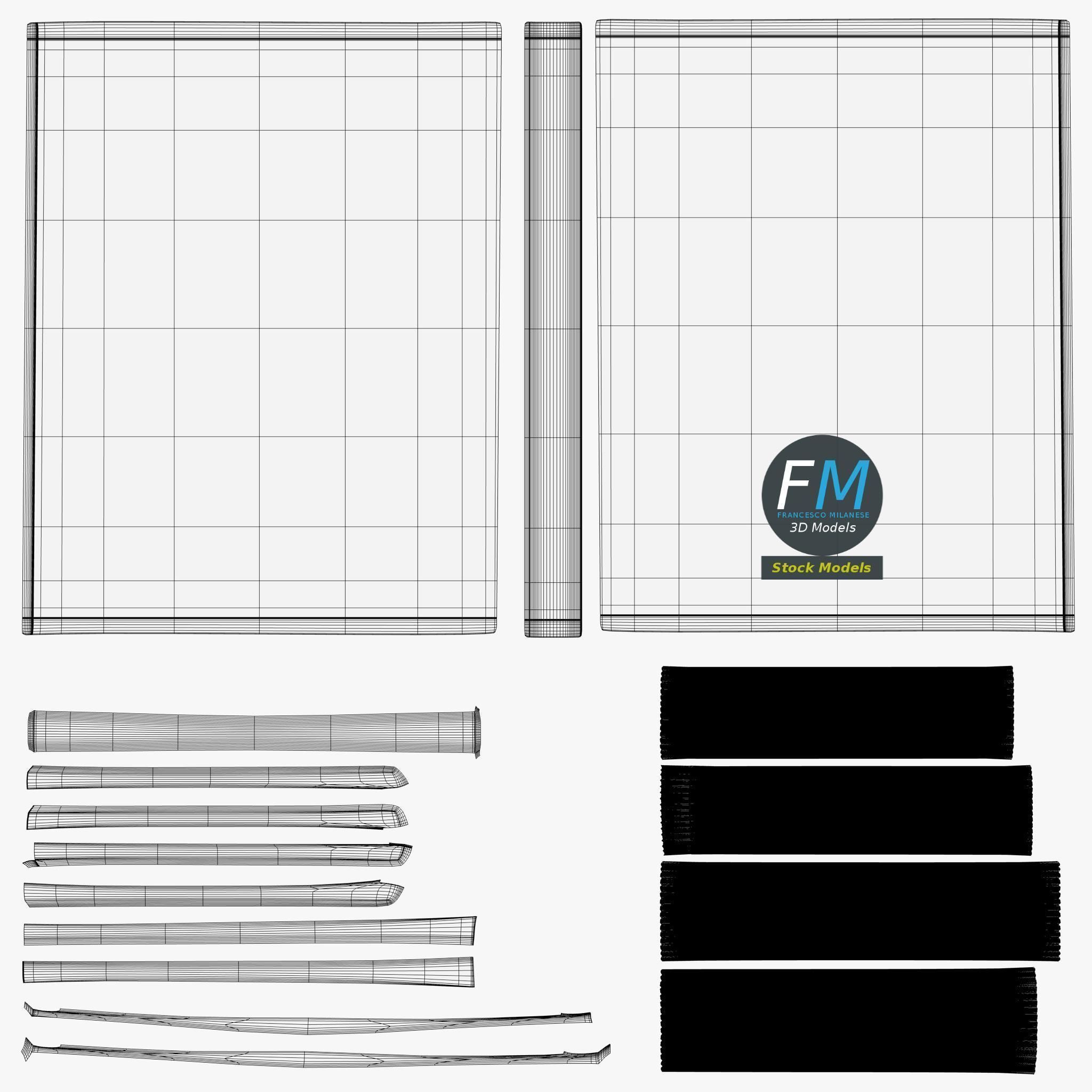 Book closed 1 3D model_11