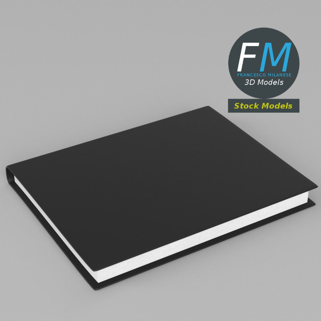 Book closed 1 3D model_2