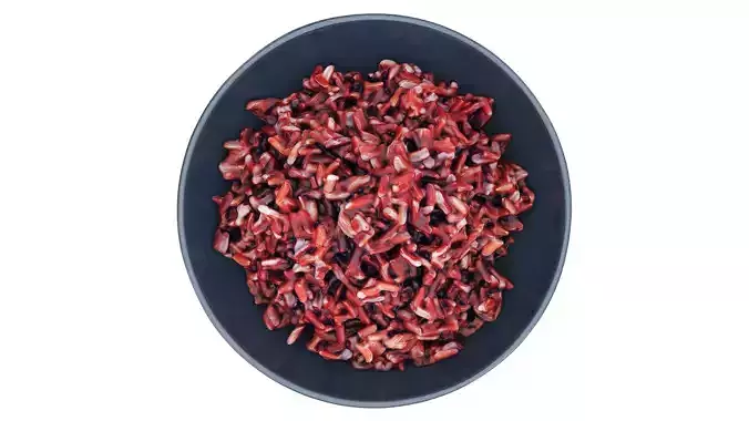 Cooked red rice