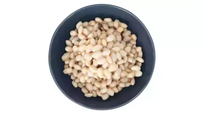 Cooked small white beans