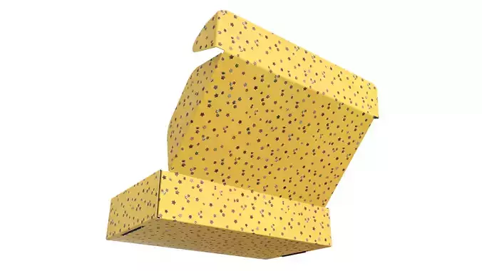 Eclairs in a box Low-poly 3D model 5