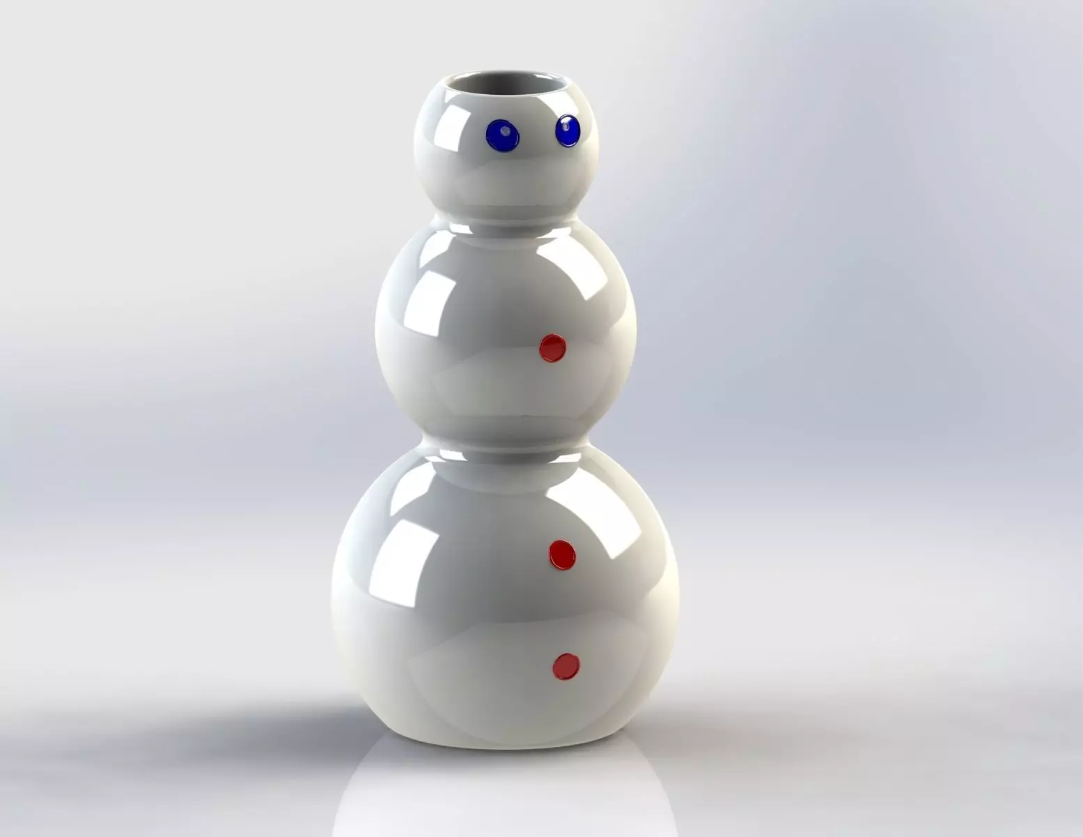 Snowman Candle Holder 3D print model