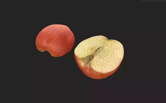 Apple M20 Low-poly 3D model 6
