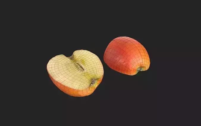 Apple M20 Low-poly 3D model 2