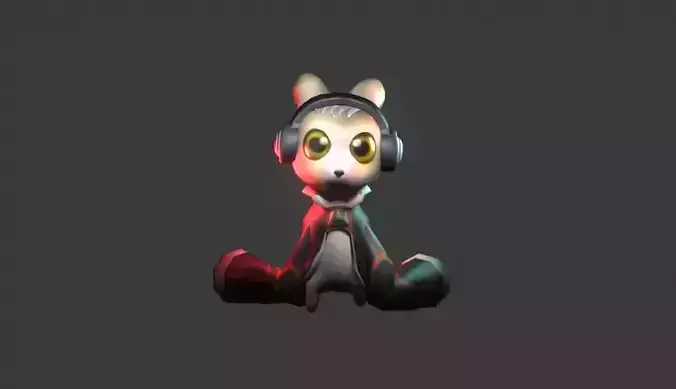 Low-Poly Mobile Game Character 