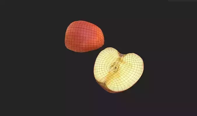 Apple M21 Low-poly 3D model 2