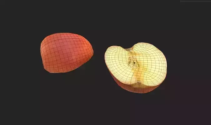 Apple M21 Low-poly 3D model 7