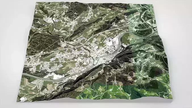 Cityscape Hallein Austria