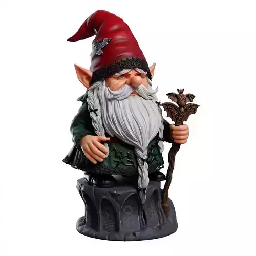 3028  Fairy Tale Gnome  Color  Full Body Figurine   magic