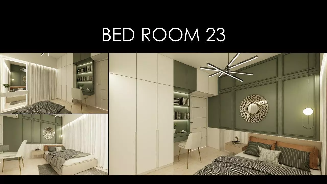 MORDERN BEDROOM 23 INTERIOR Low-poly 3D model