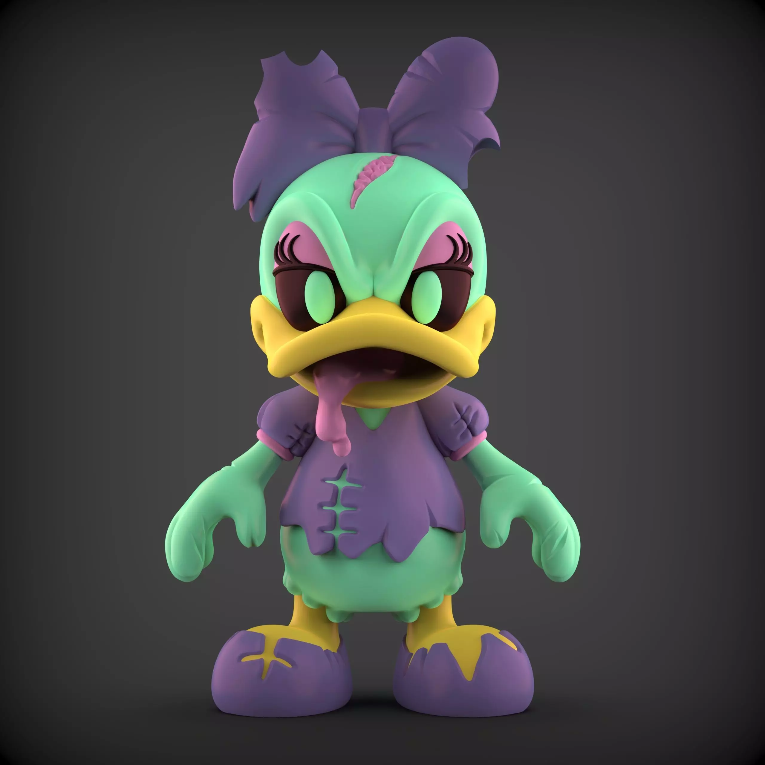 DAISY CHIBI ZOMBIE 3D print model