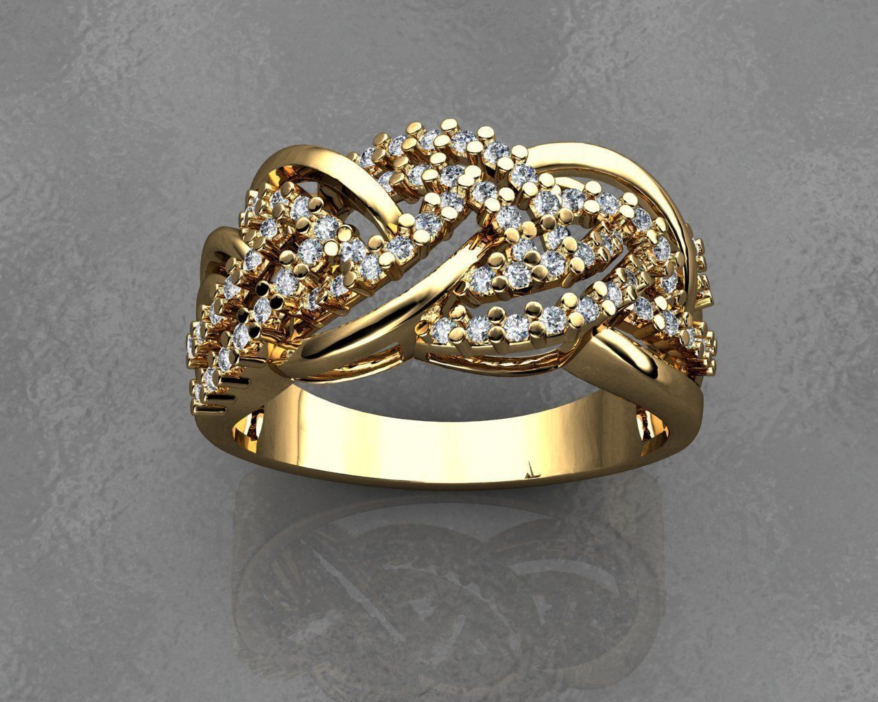 DIAMOND RING 3D print model_2