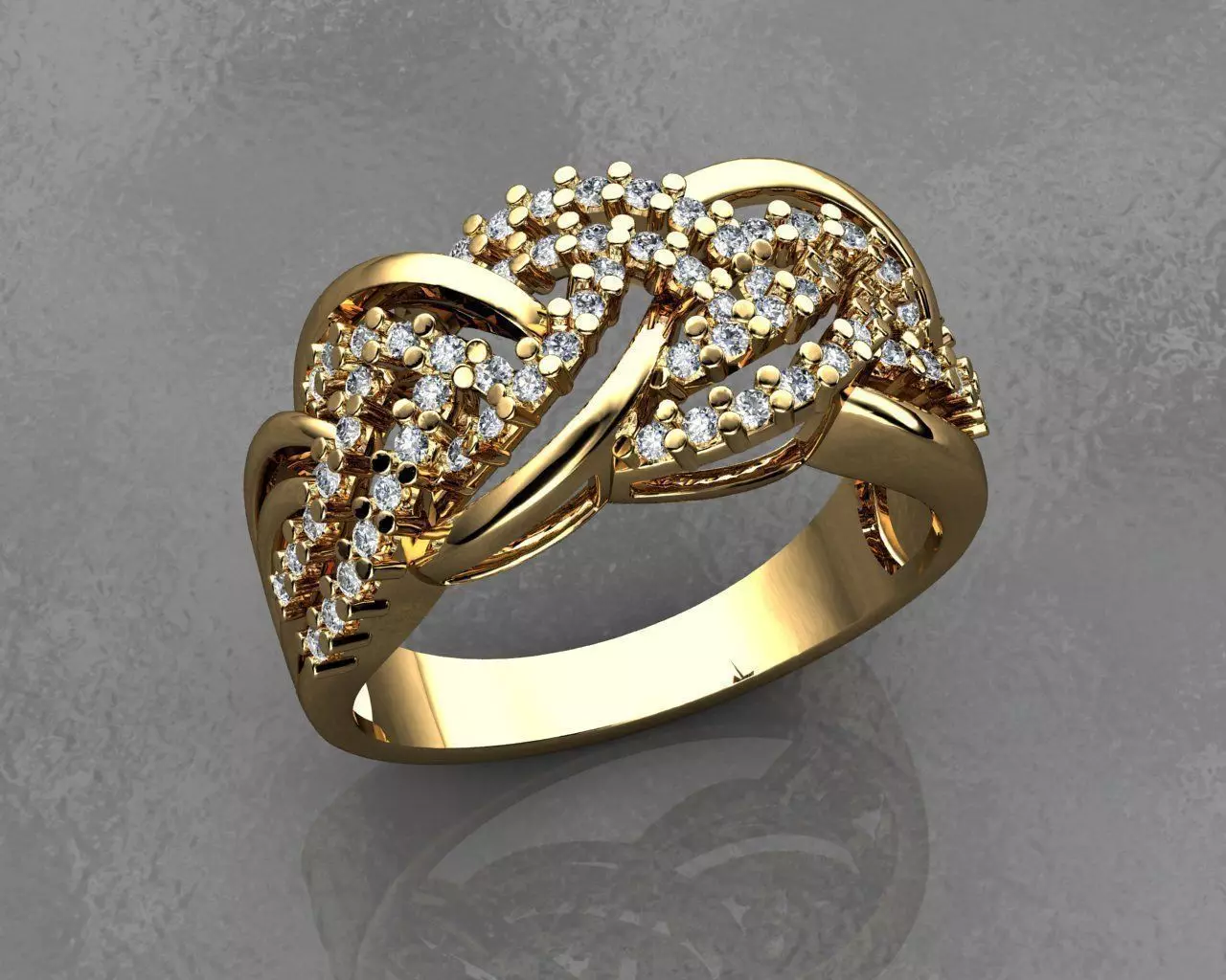 DIAMOND RING 3D print model_0