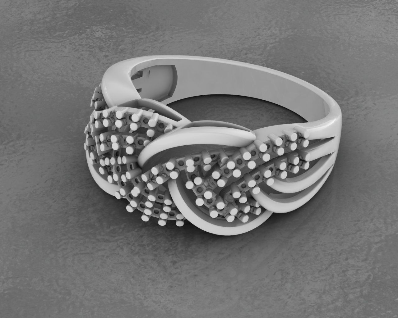 DIAMOND RING 3D print model_4