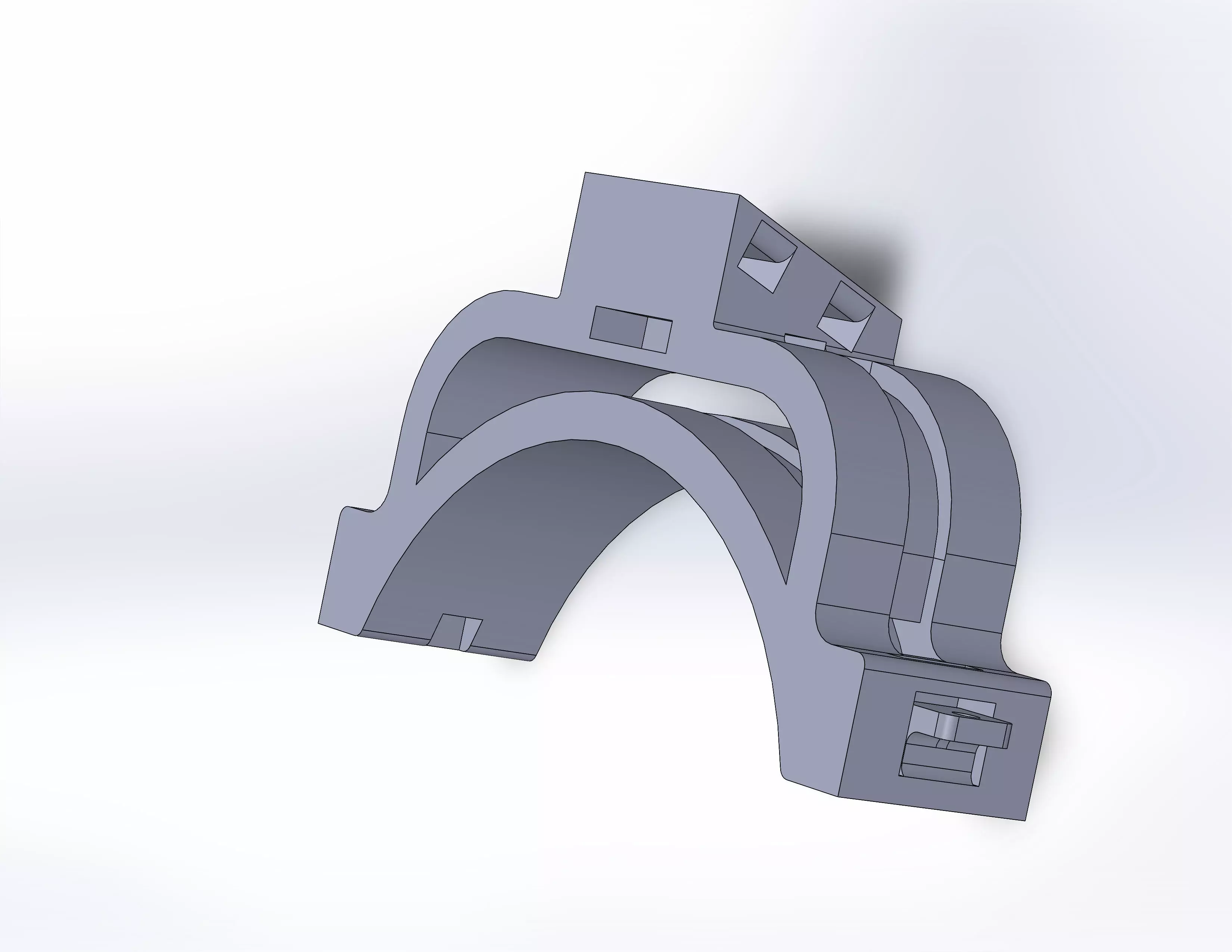 Fiber optic spool retainer for FPV V2 3D print model
