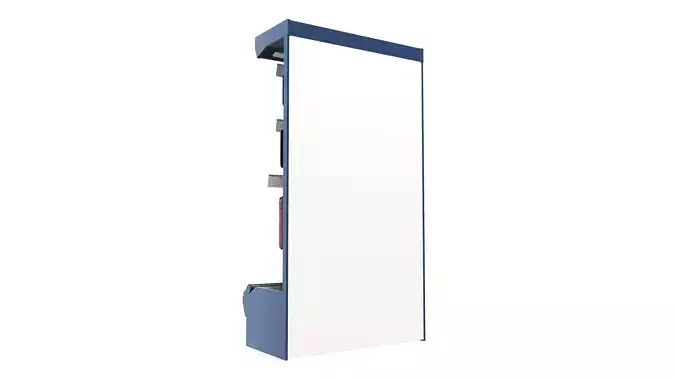 Store meat product shelf 03 Low-poly 3D model 4