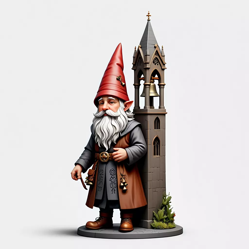 3029 Fairy Tale Gnome Color Full Body Figurine 3d stl 3D print model