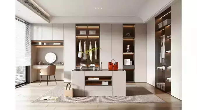 Modern Light Luxury Cloakroom