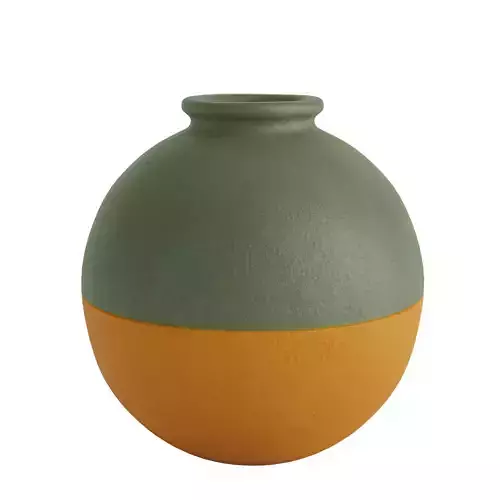 Two color ceramic vase