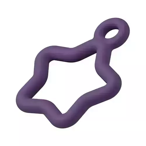 Plastic Exquisite Star Pendant