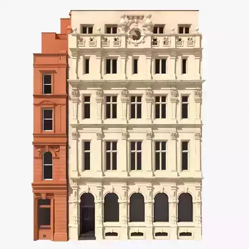 London Building Facade 3D model