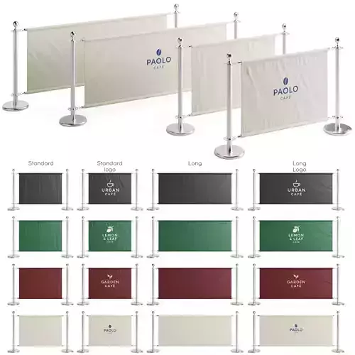 Cafe Barrier Modular Set   Vol 1