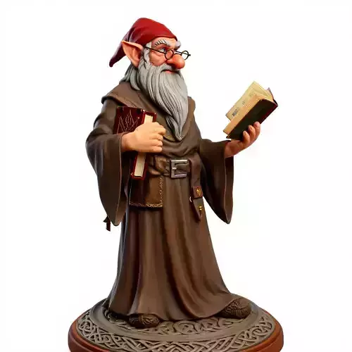 3031  Fairy Tale Gnome  Color  Full Body Figurine   magic