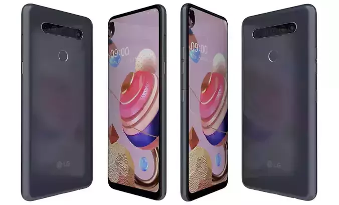 LG K51S Blue High Poly