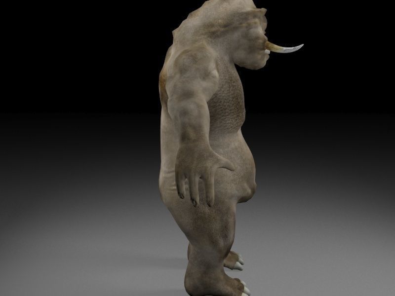 Cyclop rigged Low-poly 3D model_2