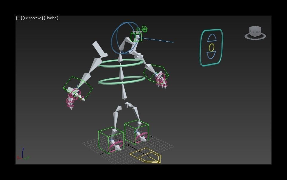 Cyclop rigged Low-poly 3D model_9