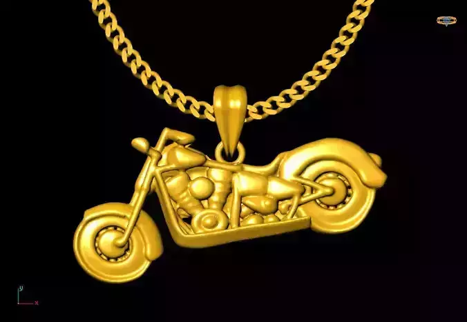 Motor Bike pendant charms - one inch pendant