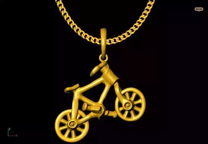 Cycle pendant charms - one inch pendant